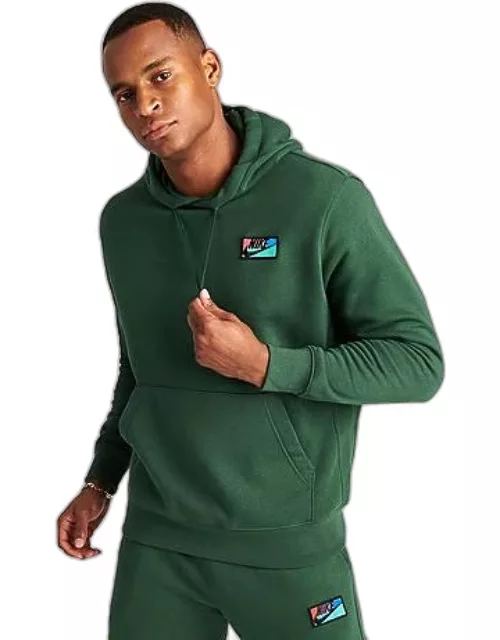 Men's Nike Club Fleece Logo Patch Pullover Hoodie
