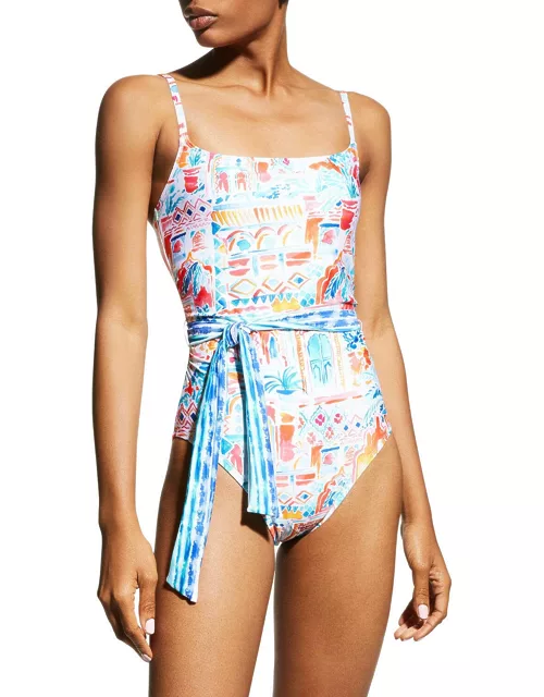 Terra Belted One-Piece Swimsuit