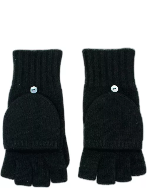 Jersey-Knit Cashmere Flip-Top Glove