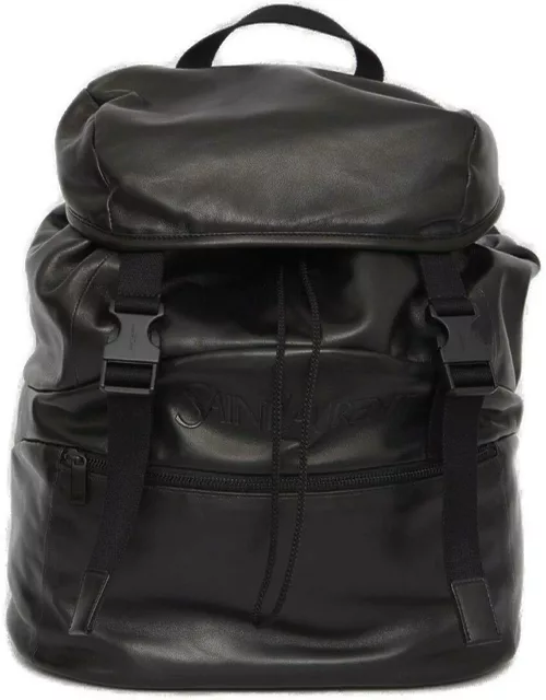 Saint Laurent Logo Printed Buckle Fastening Backpack