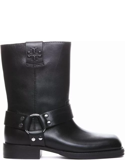 Tory Burch moto Black Leather Boot