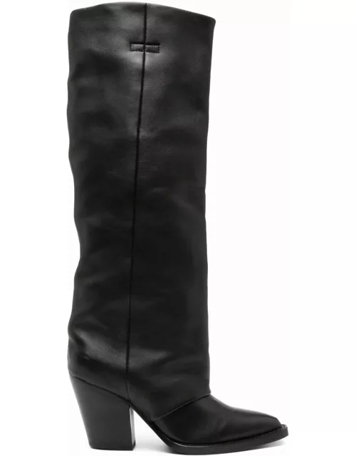 Ash Black Eden Calf Leather Boot