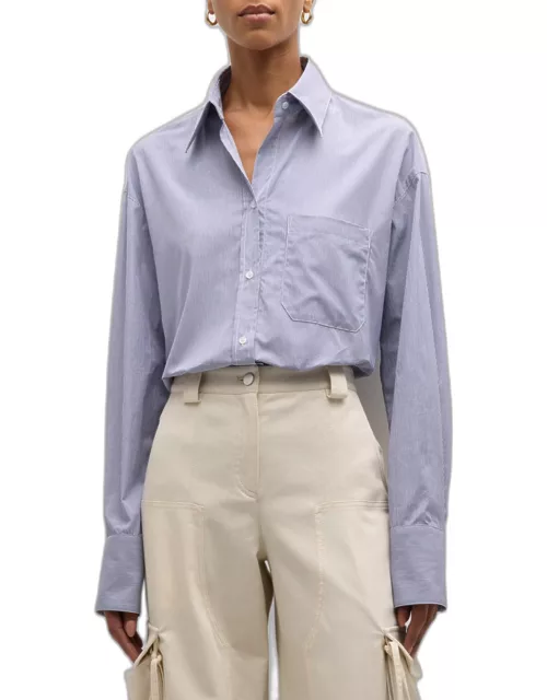 Big Joe Button-Front Shirt in Superfine Cotton