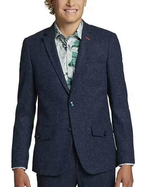 Paisley & Gray Men's Slim Fit Suit Separates Jacket Blue Speckle