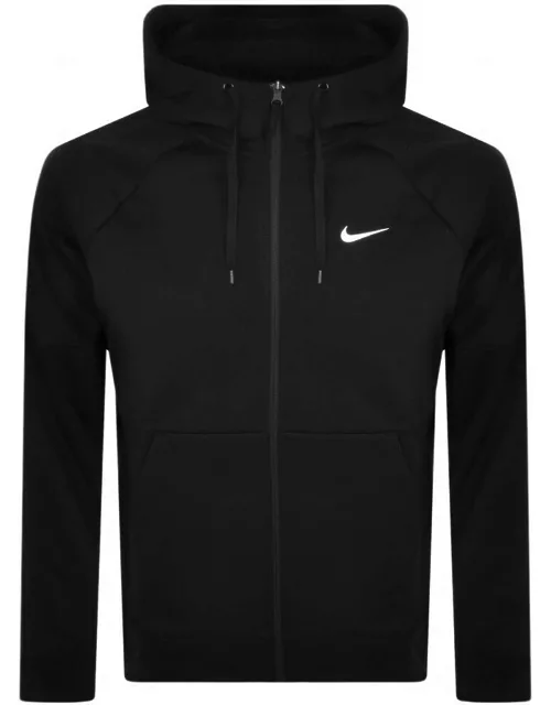 Nike Training Full Zip Logo Hoodie Black