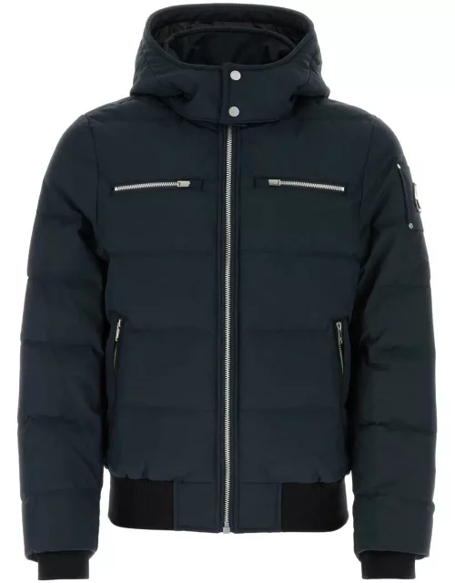 Moose Knuckles Navy Blue Polyester Down Jacket