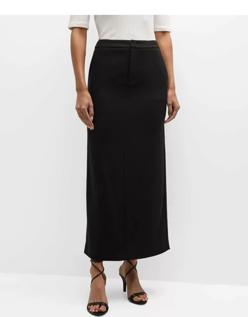 Brushed Flannel Maxi Skirt