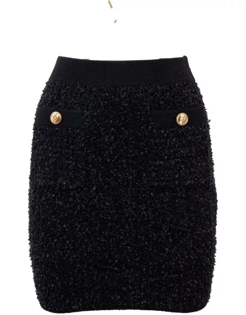 Jacquard High-waisted Mini Skirt Elisabetta Franchi