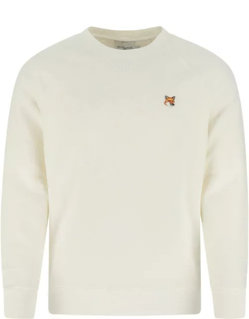 Maison Kitsuné White Cotton Sweatshirt