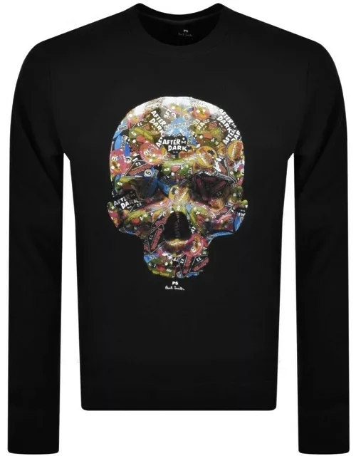 Paul Smith Skull Sticker Sweatshirt Black