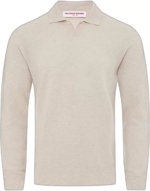 Bruno Cashmere - Sea Mist Classic Fit Cashmere Polo Shirt