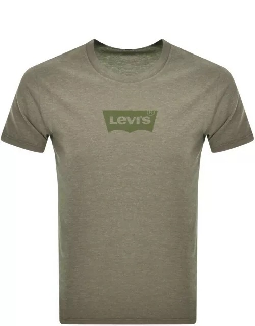 Levis Graphic Logo Crew Neck T Shirt Green