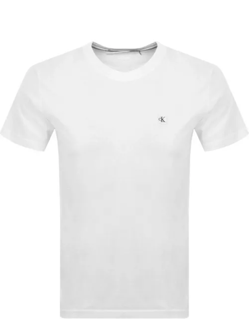 Calvin Klein Jeans Embroidered Logo T Shirt White