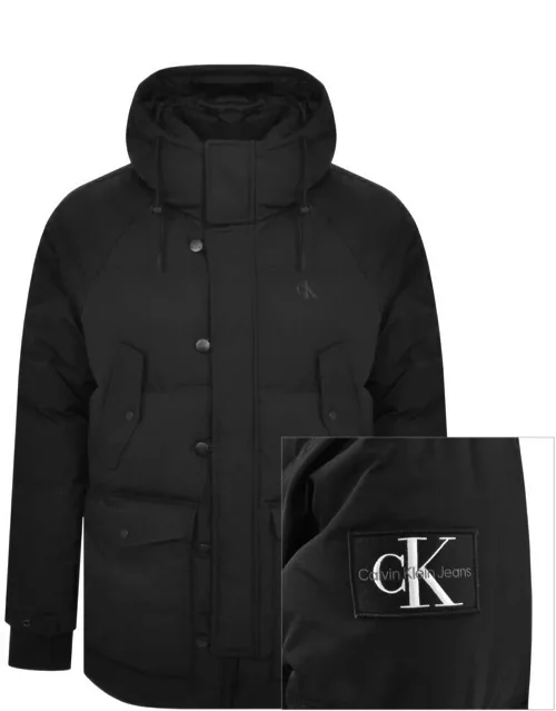 Calvin Klein Jeans Technical Parka Jacket Black