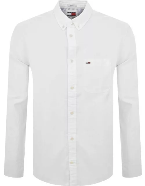 Tommy Jeans Oxford Pocket Shirt White