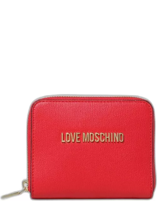 Love Moschino wallet in grained synthetic leather with logo