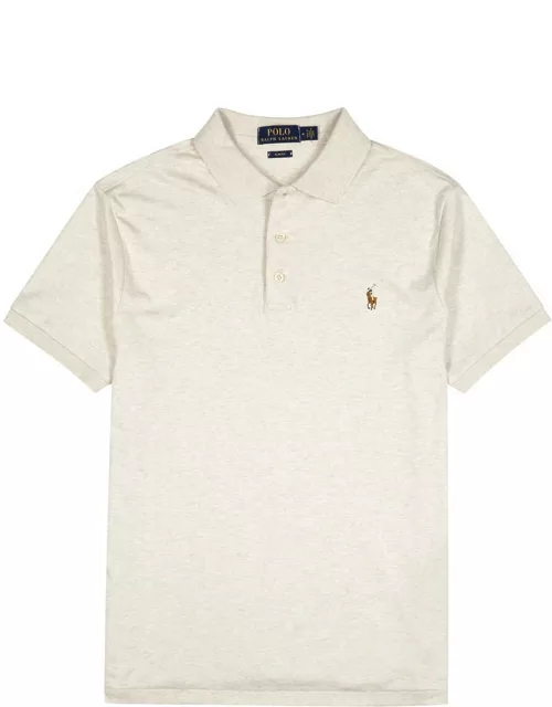 Polo Ralph Lauren Slim Pima Cotton Polo Shirt - Natural