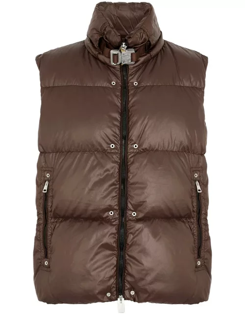 Moncler 6 Moncler 1017 Alyx 9SM Islote Quilted Shell Gilet - Dark Brown
