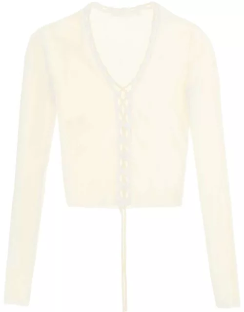 Dion Lee Lace-up Cardigan