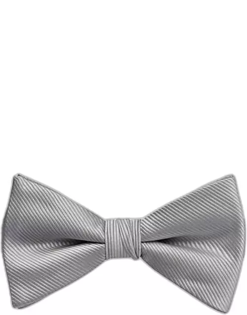 Calvin Klein Men's Pre-Tied Bow Tie Silver