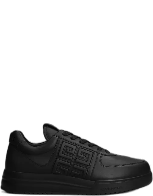 Givenchy G4 Low Sneakers In Black Leather