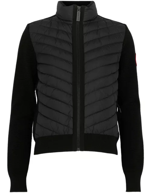 Canada Goose Hybridge Quilted Shell and Wool Jacket - Black - M (UK12 / M)