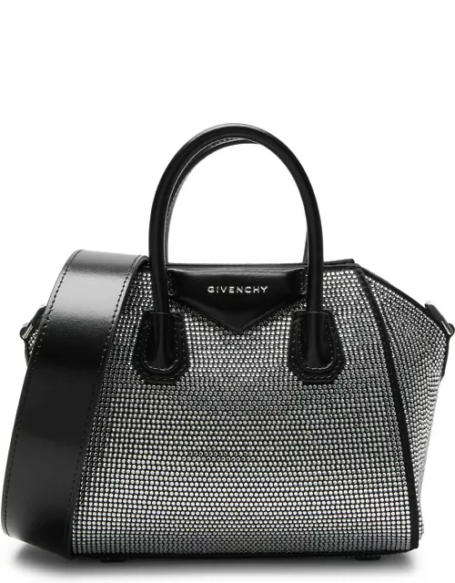Givenchy Antigona Toy Crystal-embellished Leather top Handle bag - Black