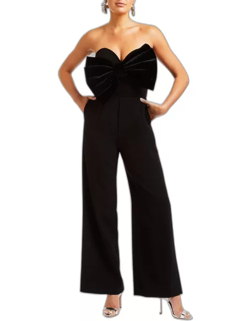 Jules Strapless Bow-Front Jumpsuit