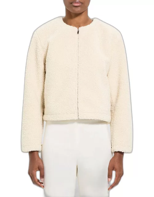 Cropped Easy Sherpa Jacket
