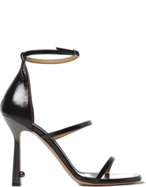 Heeled Sandals OFF-WHITE Woman colour Black