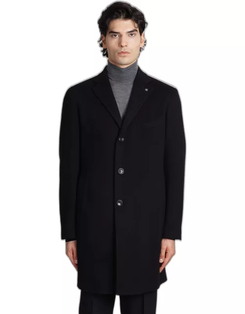 Tagliatore 0205 Coat In Black Woo