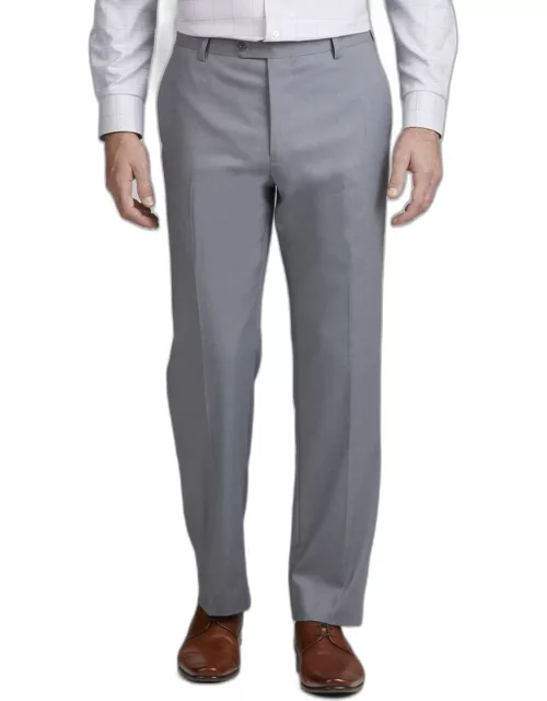 JoS. A. Bank Men's Tailored Fit Suit Separates Pants, Mid Grey