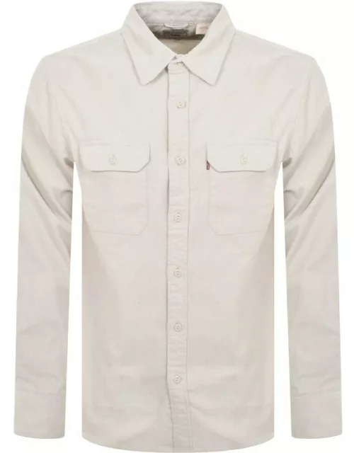 Levis Jackson Worker Long Sleeve Shirt Off White