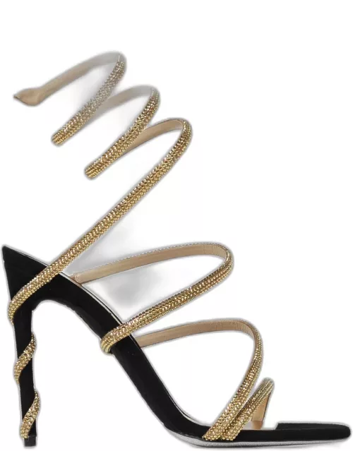 Heeled Sandals RENE CAOVILLA Woman colour Gold