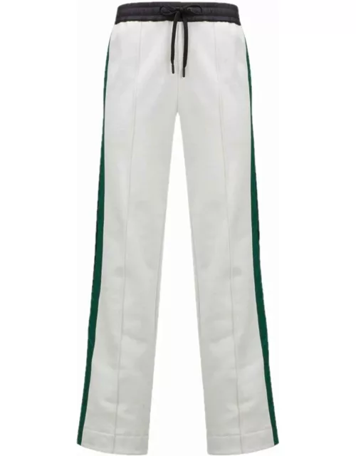 White jersey sports trouser