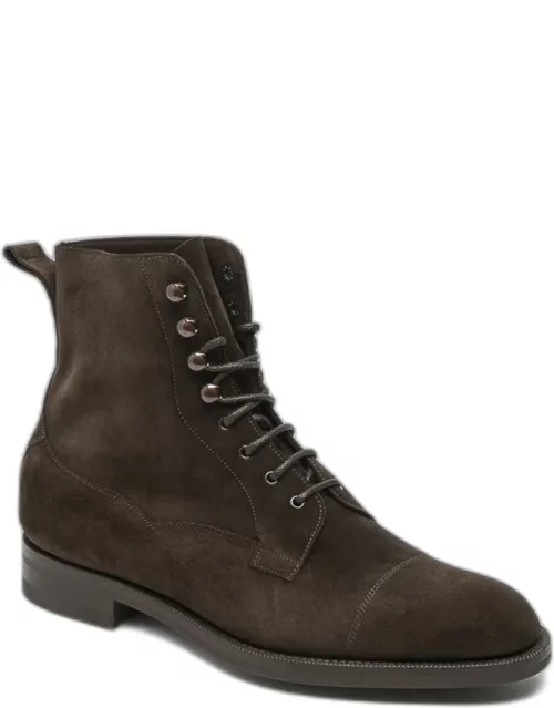 Edward Green Galway Mocca Suede Derby Boot