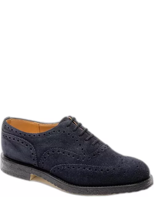 Church's Fairfield 81 Blue Navy Castoro Suede Oxford Shoe