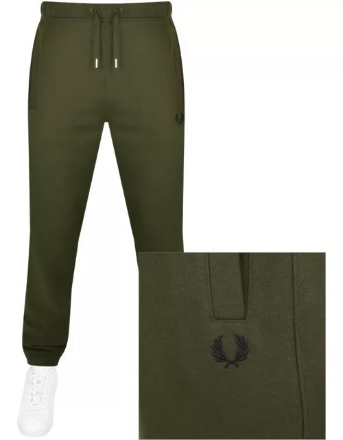 Fred Perry Loopback Jogging Bottoms In Green