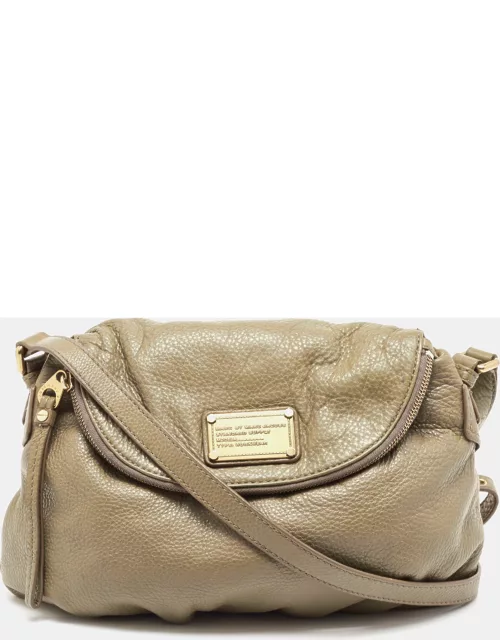 Marc by Marc Jacobs Taupe Leather Classic Q Natasha Crossbody Bag