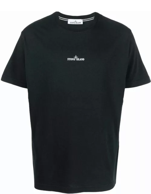 Compass logo-embroidered T-shirt