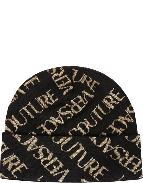 Versace Jeans Couture Logo All Over Medium Beanie
