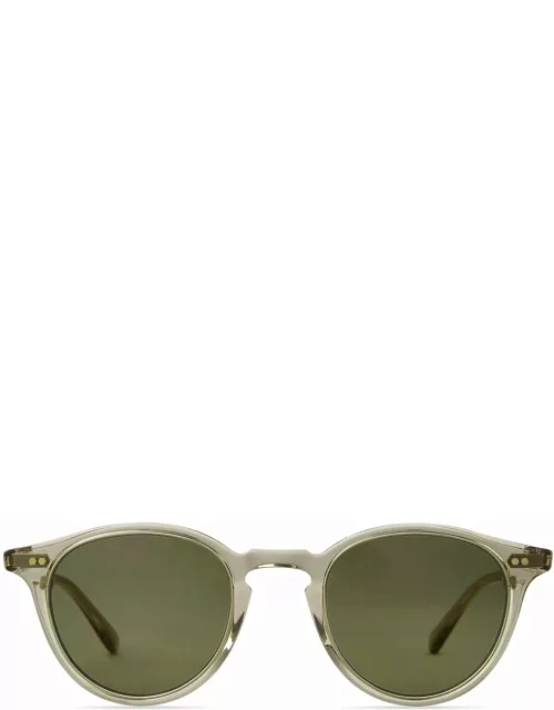 Mr. Leight Marmont Ii S Olivine-white Gold Sunglasse