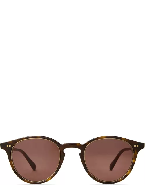 Mr. Leight Marmont Ii S Hickory Tortoise-antique Gold Sunglasse