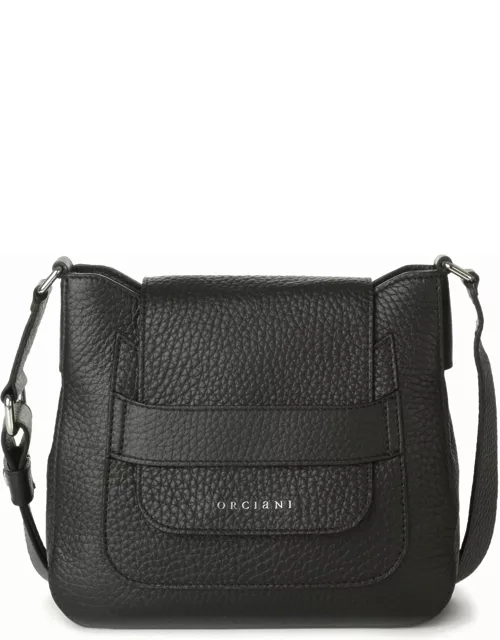 Orciani Dama Soft Midi Bag In Leather With Shoulder Strap