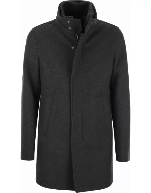Herno Wool-blend Medium Coat