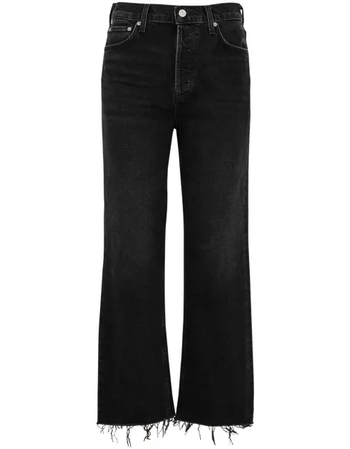 Citizens OF Humanity Florence Cropped Straight-leg Jeans - Black - 24 (W24 / UK 4 / Xxs)