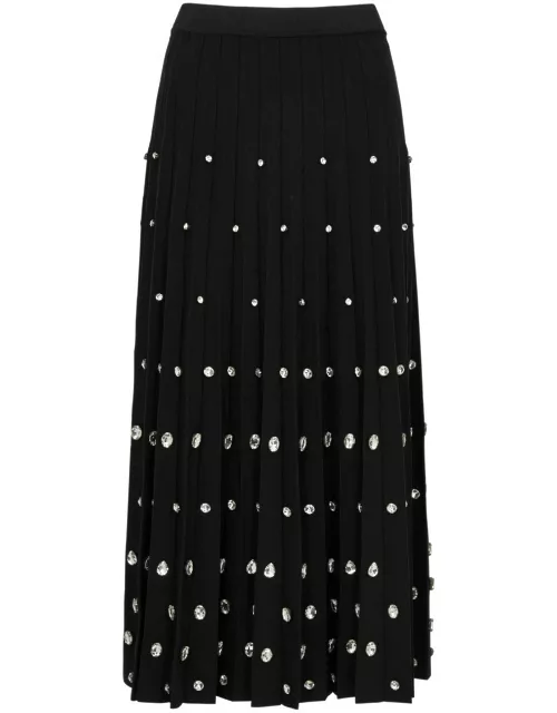 Jonathan Simkhai Primrose Crystal-embellished Stretch-knit Midi Skirt - Black - L (UK14 / L)