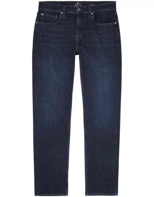 7 For All Mankind Slimmy Luxe Performance Jeans - Dark Blue - 30 (W30 / S)