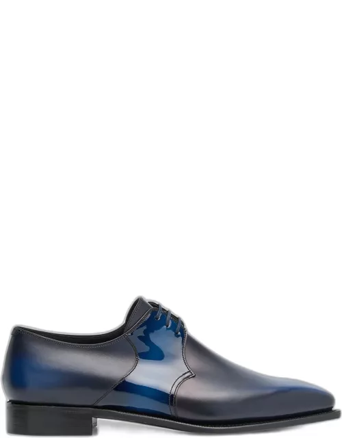 Men's Sade Matte and Patent Leather Derby Shoe