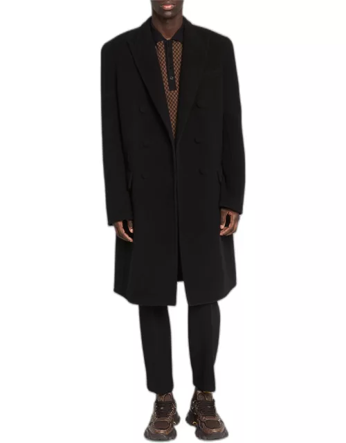 Men's Double-Face Wool and Cashmere Overcoat
